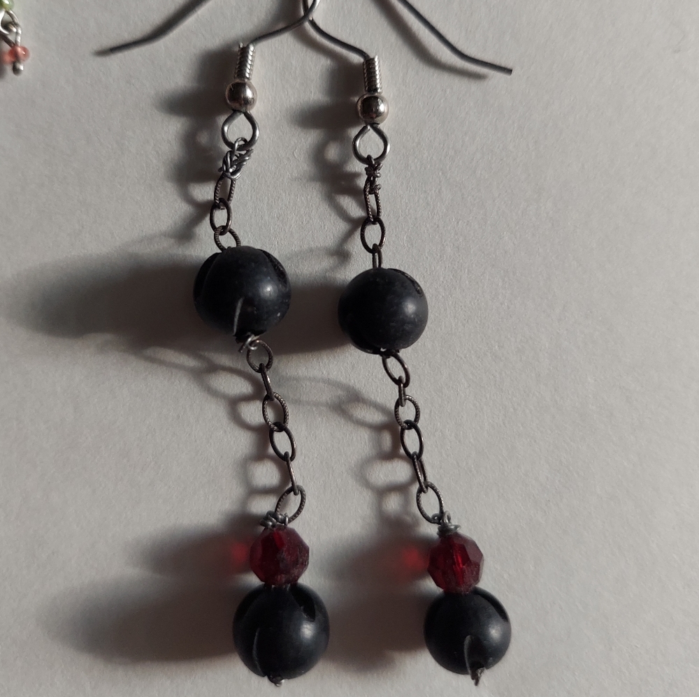 Vintage Y2K dangle earrings-4 pairs - Picture 9 of 10